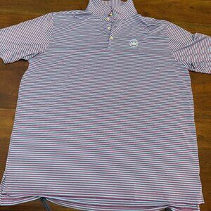 Purple Blue Peter Millar Men's Summer Comfort Performance Polo
